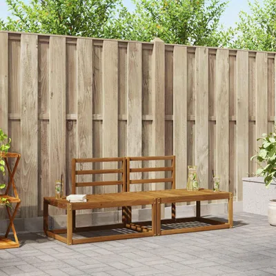 Produktbild von Outdoor-Sofagarnitur - VIDAXL - Terrassen-Sofa - 2 pcs - Natur 182,5 x 63 x 73 cm