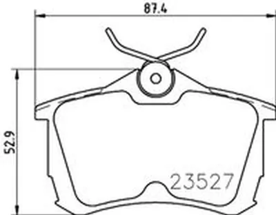 Produktbild von HELLA Bremsbeläge Satz Hinten Bremsklötze für HONDA Accord VII Limousine (CL, CN) 8DB 355 009-511