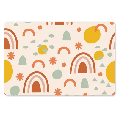 Produktbild von MuchoWow® Schreibtischunterlage Wetter - Muster - Pastell 60x40 cm - XXL Mauspad - Großes Mauspad