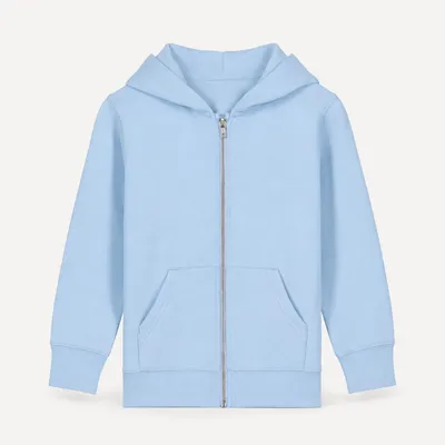 Sitztgut Kinder Zip-Hoodie in Jeans Blau, Größe 122–128 (7–8 Jahre)