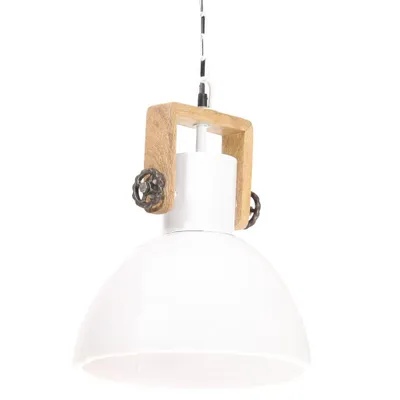 Produktbild von vidaXL Hängelampe Industriestil 25 W Weiß Rund 30 cm E27