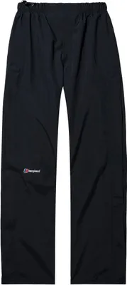 Schwarze Hardshellhose "Hillwalker Ovrtrs" von Berghaus; ideal für Herren; mit elastischem Bund.