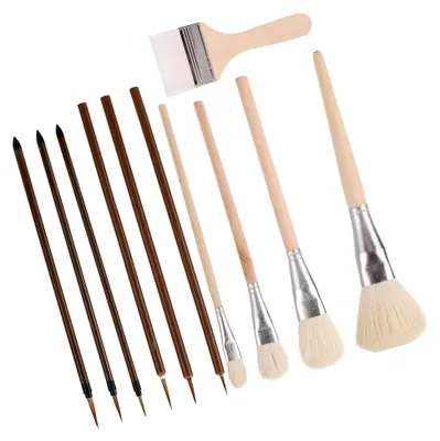 Produktbild von 11-teiliges Aquarellpinsel-Set für Keramikmalerei