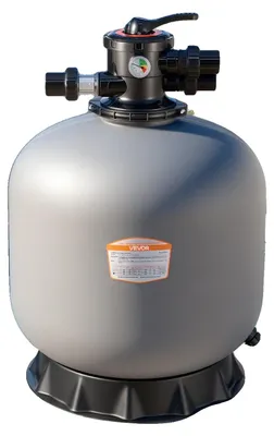 Produktbild von VEVOR Sandfilter, 609,6 mm, 246,1 LPM Sandfiltersystem für oberirdische Schwimmbecken, mit 7-Wege-Multiportventil, Rückspülen, Spülen, Zirkulieren, Abfall, Winter-, Geschlossen-Modi, für oberirdische Pools, 246.1 L/min