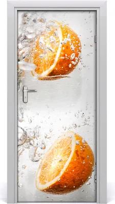 Produktbild von Tulup Türaufkleber 85x205 cm Dekorative Aufkleber Selbstklebend Wasserdichte Tapete Abnehmbar Schlafzimmer Wohnzimmer Wohnkultur - Orangen