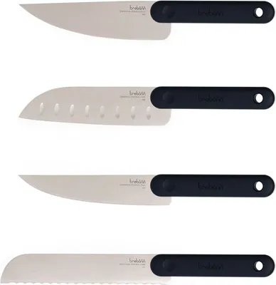 Zdjęcie produktu dla Zestaw noży, 4-częściowy, 32 cm, czarny - Trebonn | Black Edition