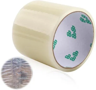Immagine prodotto di Nastro adesivo trasparente in PVC per riparazioni, 8 cm x 10 m