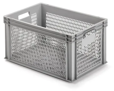 Produktbild von ALUTEC Kunststoffbehälter (60x40x32cm, stapelbar, lebensmittelecht, -40/+80°C)
