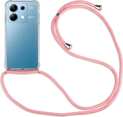 Produktbild von Handykett für Xiaomi Redmi Note 13 Serie Hülle mit Kordel Handyhülle mit Band  Redmi Note 13 4G in Rosa