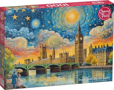 Produktbild von Puzzle 1000 Elemente. Impressionistischer Himmel über London 30885