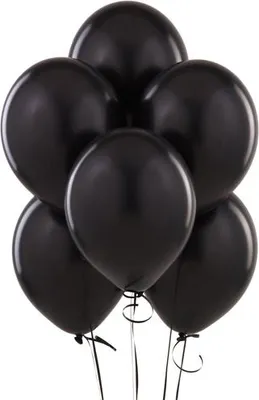 Image de Ballons pastel 12 pouces, 10 pièces, noir