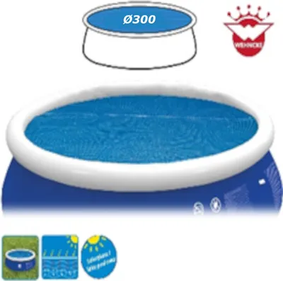 Produktbild von Happy People Pool Solarplane Plane Rund für Quick Up Pools 300cm auch für Framepool ca. 240cm Abdeckplane