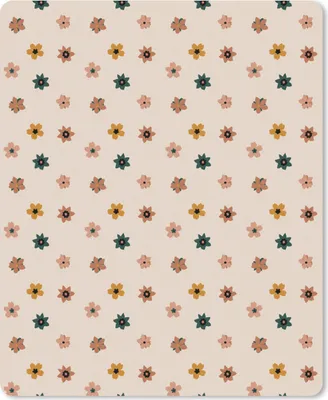 Produktbild von MuchoWow® Mauspad Mousepad Blumen - Muster - Polka dots 19x23 cm - Mousepads - Maus Mat - Pad - Mausunterlage - Mauspads - Spielen