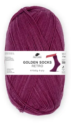 Produktbild von Pro Lana Golden Socks RETRO Merino extrafein 100 g 4-fach Sockenwolle Farbe 2136