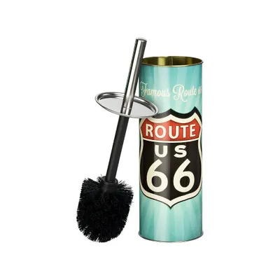 Produktbild von WC-Garnitur Bürstengarnitur Klobürste Bürste Toilettenbürste Vintage Route 66