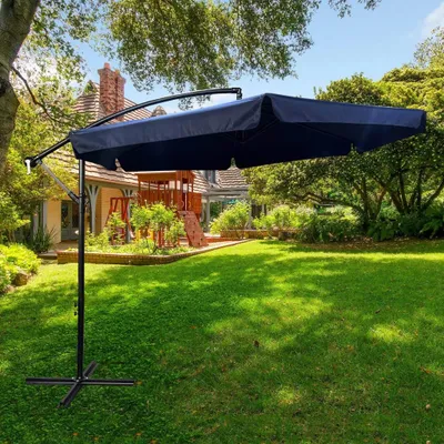 Immagine prodotto di Ombrellone grande orientabile ERYX - blu scuro