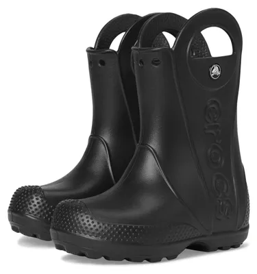 Produktbild von Crocs Uni Kinder Handle It Rain Boot T Stiefel, Black, 24/25 EU