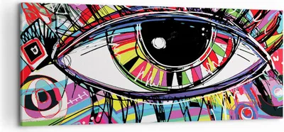 Produktbild von Bild auf Leinwand - Leinwandbild - Digital abstraktion farben - 120x50cm - Wand Bild - Wanddeko - Leinwanddruck - Bilder - Kunstdruck - Wanddekoration - Leinwand bilder - Wandkunst - AB120x50-2908