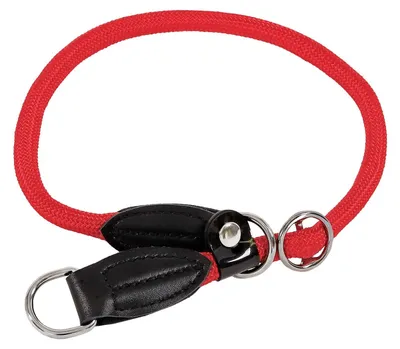 Produktbild von lionto Hundehalsband, strapazierfähiges Nylon, 45 cm, Zugstopp, rot