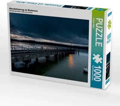 Produktbild von Calvendo Abendstimmung am Murtensee 1000 Teile Puzzle quer 640x480mm, Wahli Thomas; 7394739