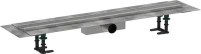 Zdjęcie produktu dla Hansgrohe RainDrain Compact - Niecka prysznicowa 90 cm, z rusztem, szczotkowana stal nierdzewna 56180800