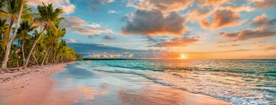 Produktbild von Wandbild 80x30cm Aluminium Dibond Beach Hawaii Strand Meer Urlaub Wanddeko Deko