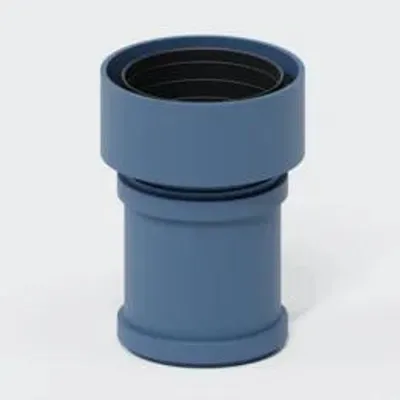 Produktbild von POLOPLAST Übergangsrohr, DN125 auf Ø135-142mm, POLO-KAL, PP-MD, blau, 1 Stk.