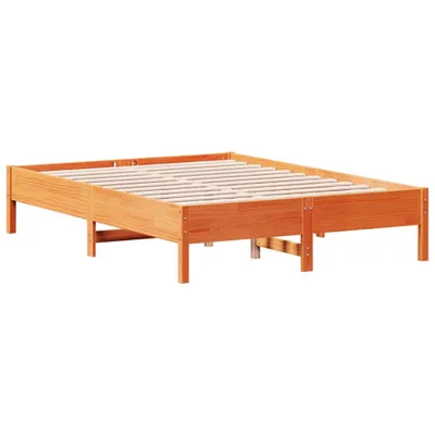 Produktbild von Massivholzbett ohne Matratze Wachsbraun 140x190 cm Kiefernholz