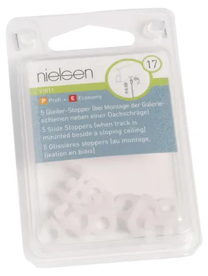 Produktbild von nielsen Gleiterstopper für Galerieschiene (5 Stück/Packung)