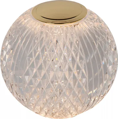 Produktbild von Lucide CINTRA - Wiederaufladbare Tischleuchte - Akku/Batterie - 9 cm - LED Dim. - 1x1,5W 2700K - 3 StepDim - Transparent