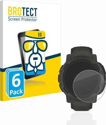 Produktbild von 6x BROTECT Schutzglas für Garmin Instinct 2 Solar Schutzfolie Panzer Folie Glas Display Schutz klar