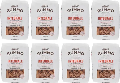 Produktbild von 8er-Pack Rummo Pasta Integrale Elicoidali N°49,Vollkornnudeln Nudeln Vollkorn Italienische Pasta 500g
