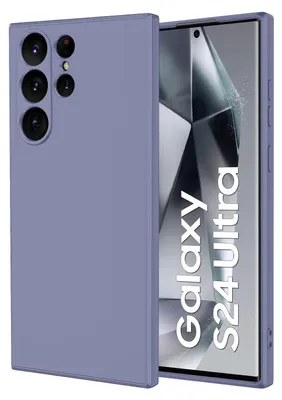 Immagine prodotto di Custodia per Samsung Galaxy S24 Ultra Soft Liquid Silicone, Custodia in gomma antiurto Grigio