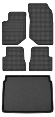 Zdjęcie produktu dla Dywaniki gumowe + mata bagażnika do Citroen C4 III 2020- (hatchback, górny poziom podłogi) – czarne, dopasowane – Wielganizator