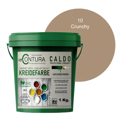 Produktbild von Contura BeGreen 1Kg. Kreidefarbe Shabby Chic Möbellack - 10 Crunchy
