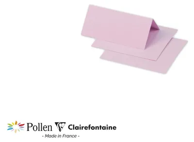 Obrázok produktu pre Pollen by Clairefontaine Tischkarte 85 x 80 mm, bonbonrosa