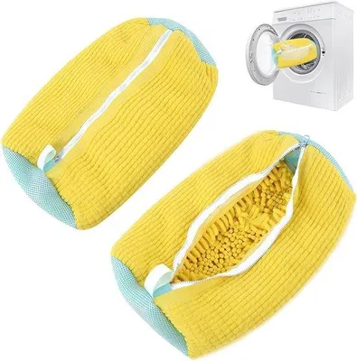 Produktbild von Famanu Wäschebeutel für Schuhe - Wiederverwendbares Waschnetz für Sneakers - 2 Stück