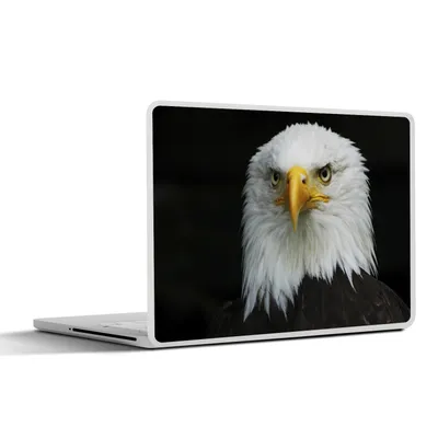Produktbild von MuchoWow® Laptop Aufkleber Sticker Cover Adler - Schwarz - Weiß 36.5x27.5 cm - Laptop-Sticker