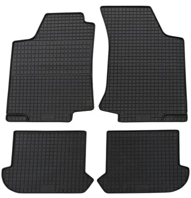 Produktbild von für VW Golf III ab 1992-1998 Passform Fußmatten PETEX Gummimatten 4-teilig schwarz Allwettermatten Gummifußmatten