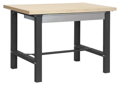 Image de Etabli Simonwork Bt6 Mdf 1box 1200x750 Antracite/bois Antracite/mdf 865x1200x750 - Simonrack