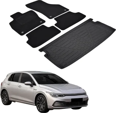 Obrázek produktu pro Sada Velurových Koberců a Vaničky do Kufru pro Volkswagen Golf 8  2021-