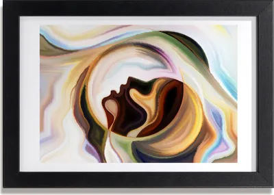 Produktbild von Bild 30x20 MDF-Rahmen, Wandkunst Abstraktion