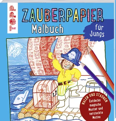 Produktbild von Zauberpapier Malbuch für Jungs