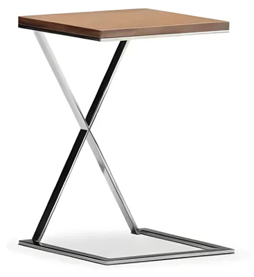 Productafbeelding van Bijzettafeltje van metaal in bruin, in een moderne en elegante stijl