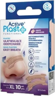 Obrázek produktu pro Náplast na dýchání Active Plast Xl bílá 10 ks