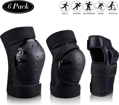 Produktbild von 6-teiliges Set für Skateboard, Roller, Fahrrad, Eiskunstlauf, Fahrrad
