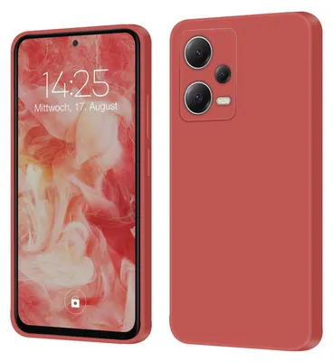 Produktbild von Hülle für Xiaomi Redmi Note 12 Pro+ 5G Case Cover Bumper Smartphone Softgrip Schutzhülle Farbe: Rot