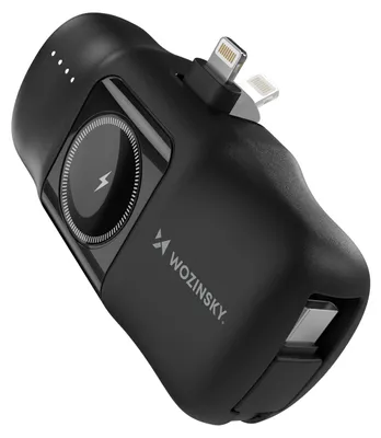 Produktbild von Wozinsky WF16-YLS, 5000 mAh, Kabelloses Aufladen, 15 W, Schwarz