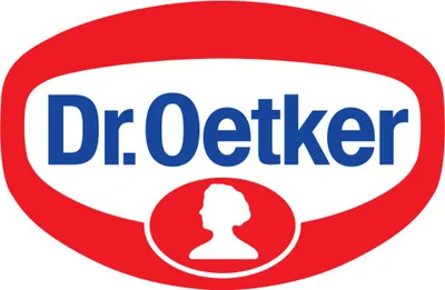 The Dr. Oetker logo is displayed prominently in the center of the image.
