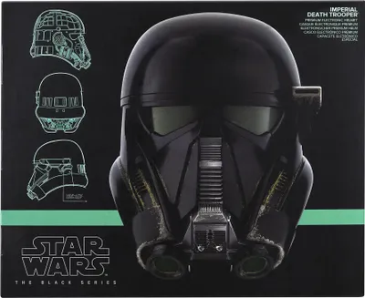 Zdjęcie produktu dla Star Wars The Black Series Imperial Death Trooper Electronic Helmet, Gwiezdne Wojny, 14 lat(a), AAA